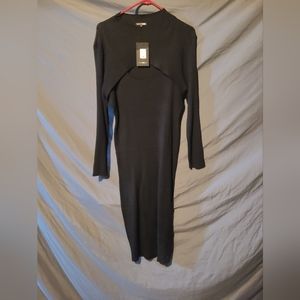 Fashion nova sweater cutout dress